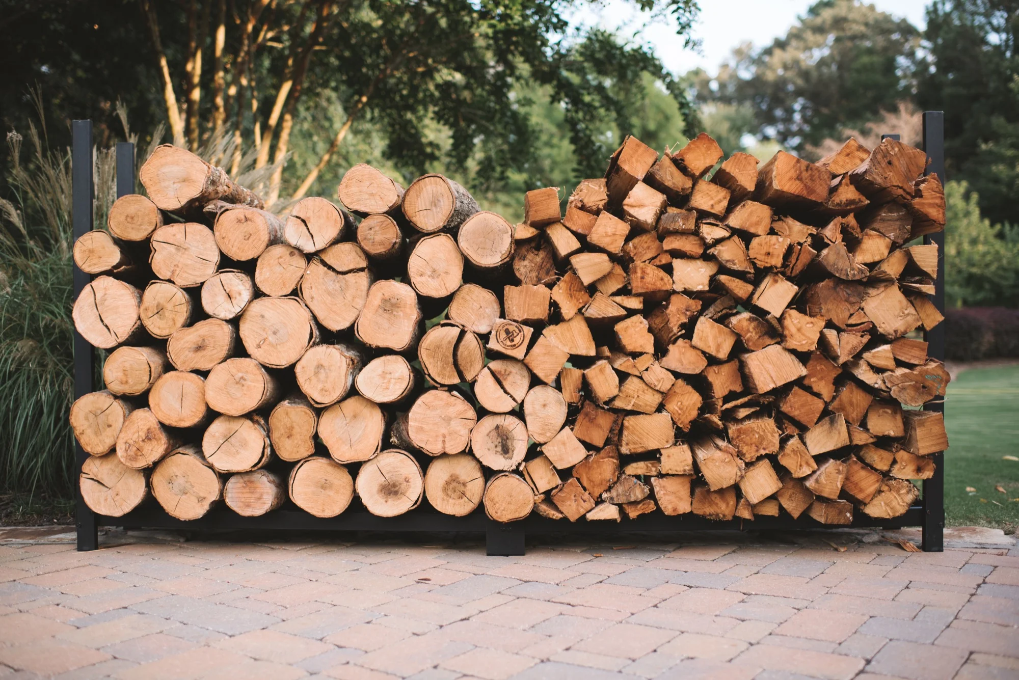 pile of logs for sale